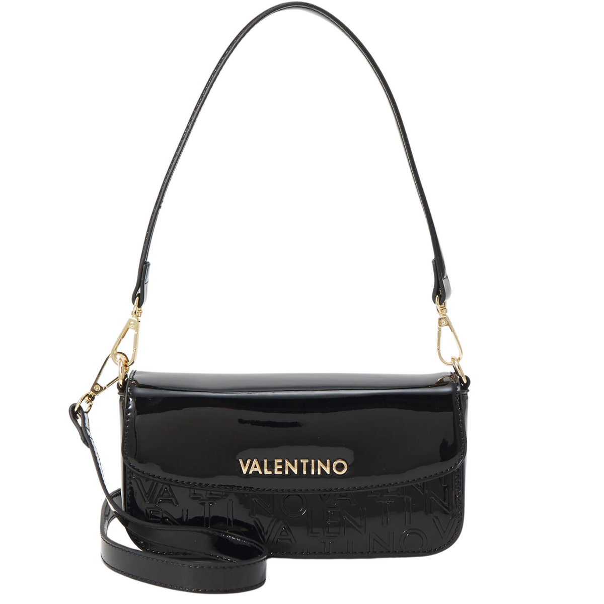 Mario Valentino Black Polyurethane Women Handbag