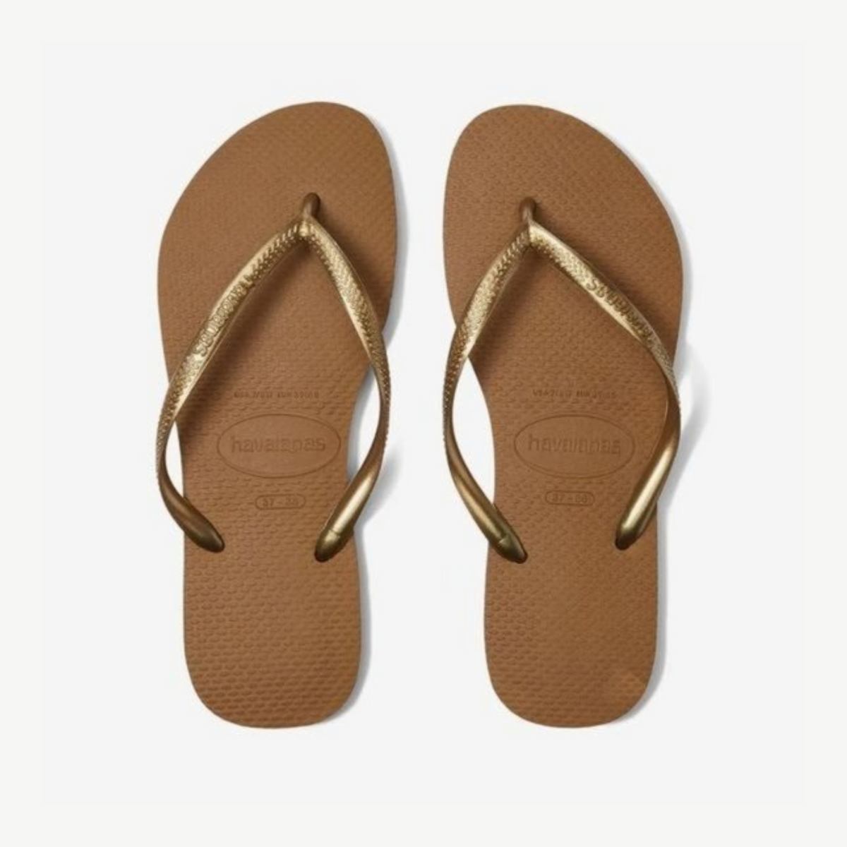 Havaianas Square Infradito Donna, Colore Bronzo, Taglia 41/42 (EU), Modello Spiaggia Ed Estate, Tacco Piatto - 4