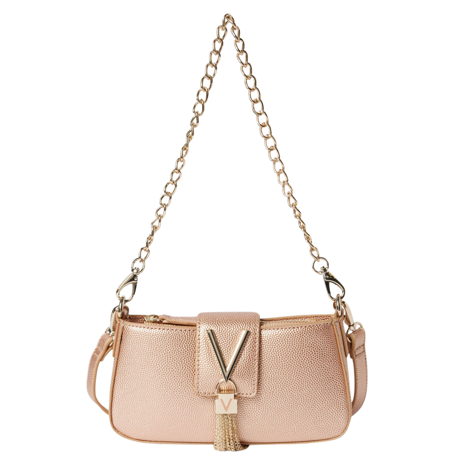 MARIO VALENTINO DIVINA ROSE GOLD BAG – lovebycomo - Main Image