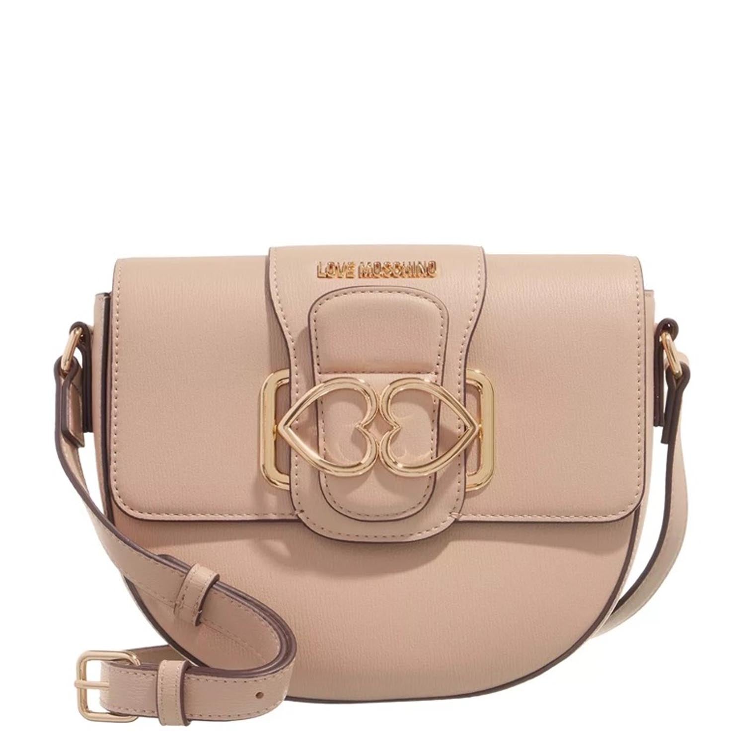 Rose gold love online moschino bag